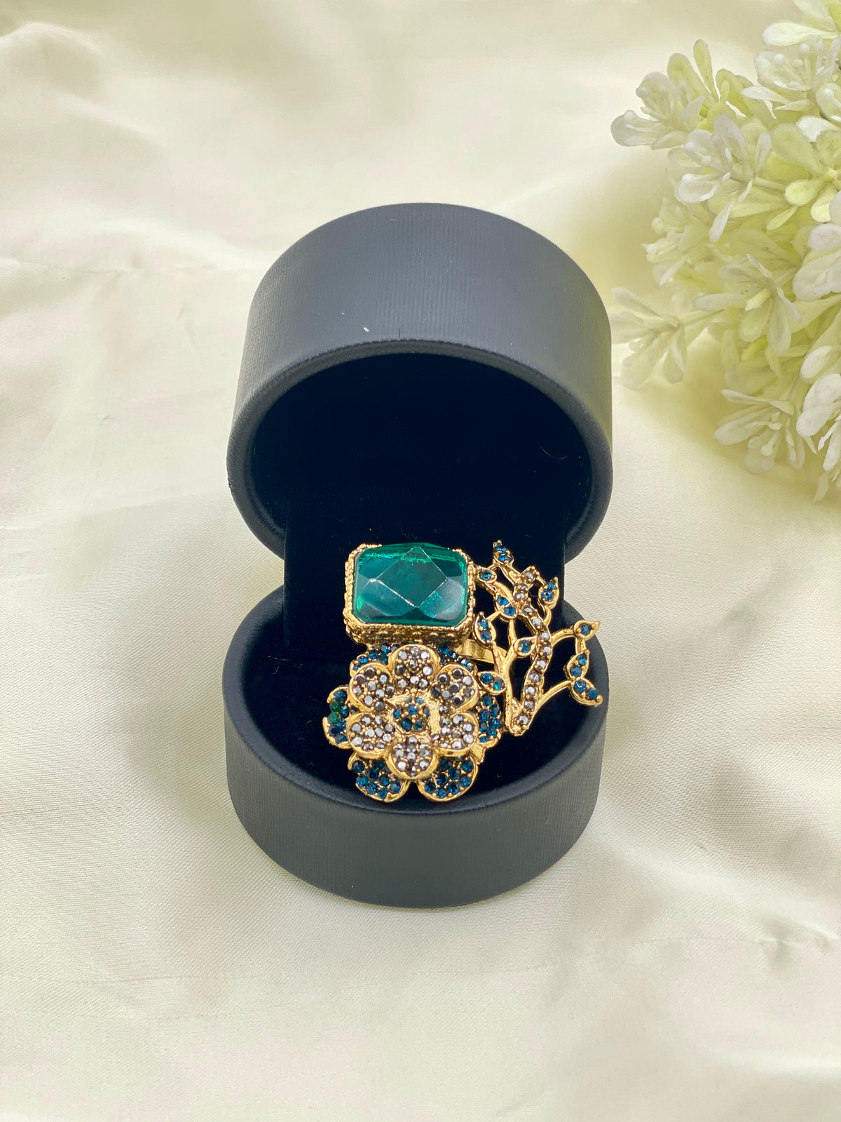 Shop the Tehmina Floral Ring from Zarosh Jewel