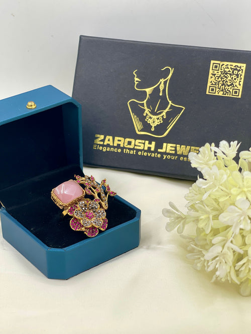Shop the Tehmina Floral Ring from Zarosh Jewel