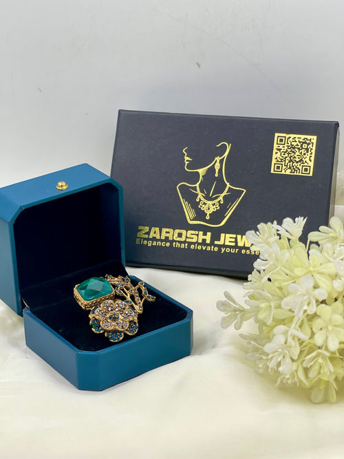 Shop the Tehmina Floral Ring from Zarosh Jewel