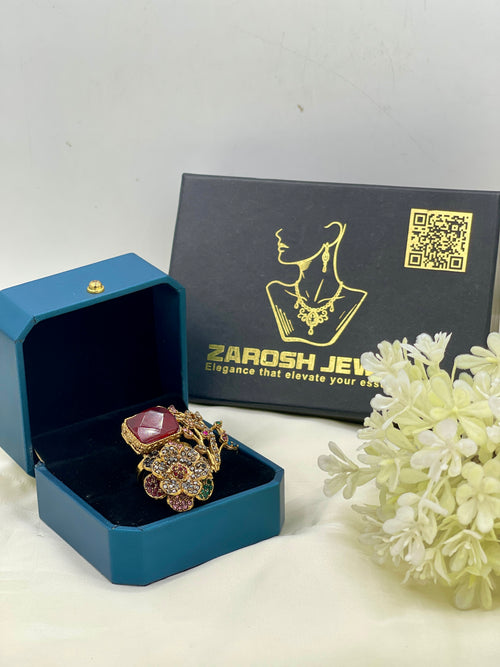 Shop the Tehmina Floral Ring from Zarosh Jewel