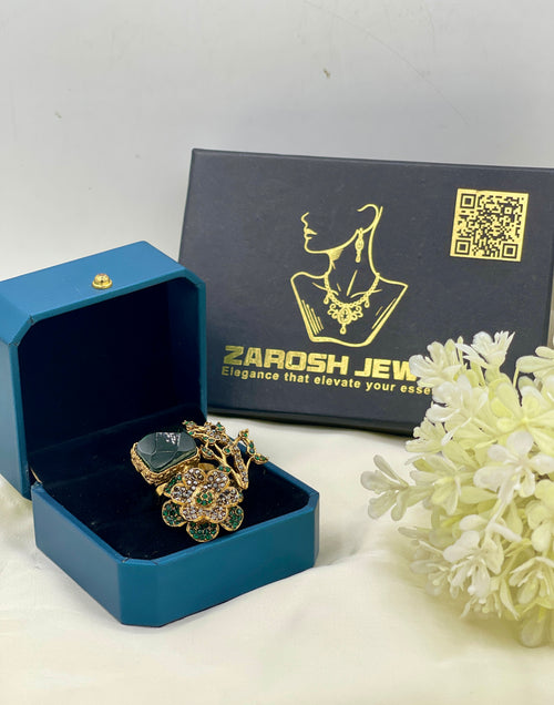 Shop the Tehmina Floral Ring from Zarosh Jewel