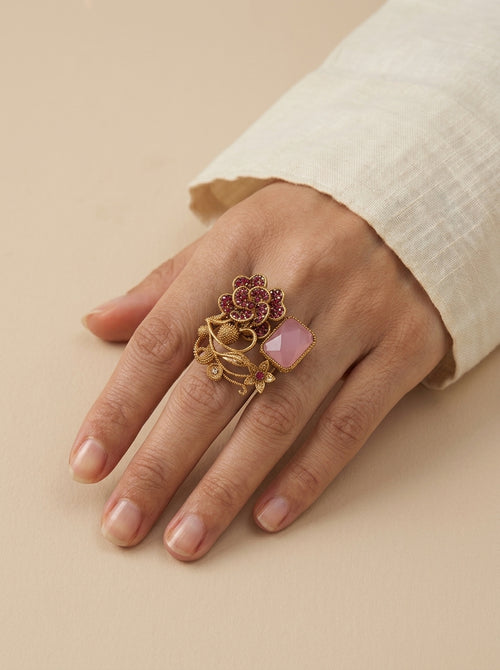 Shop the Tehmina Floral Ring from Zarosh Jewel