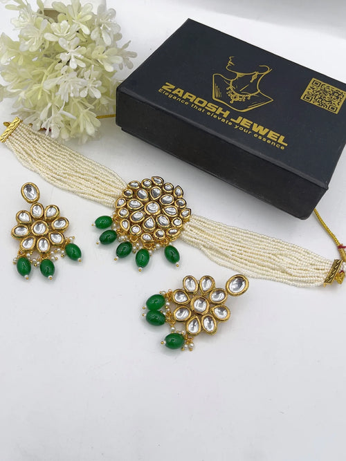 The Elara Kundan Choker Set