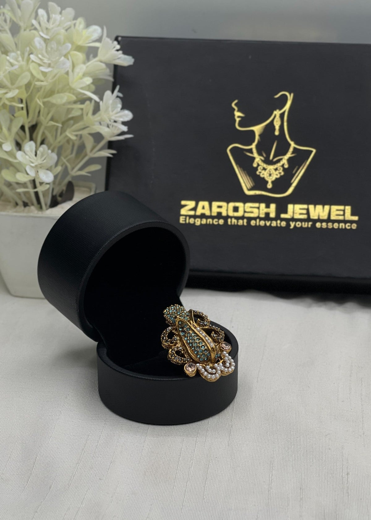 Shop the The Lubna Ring from Zarosh Jewel