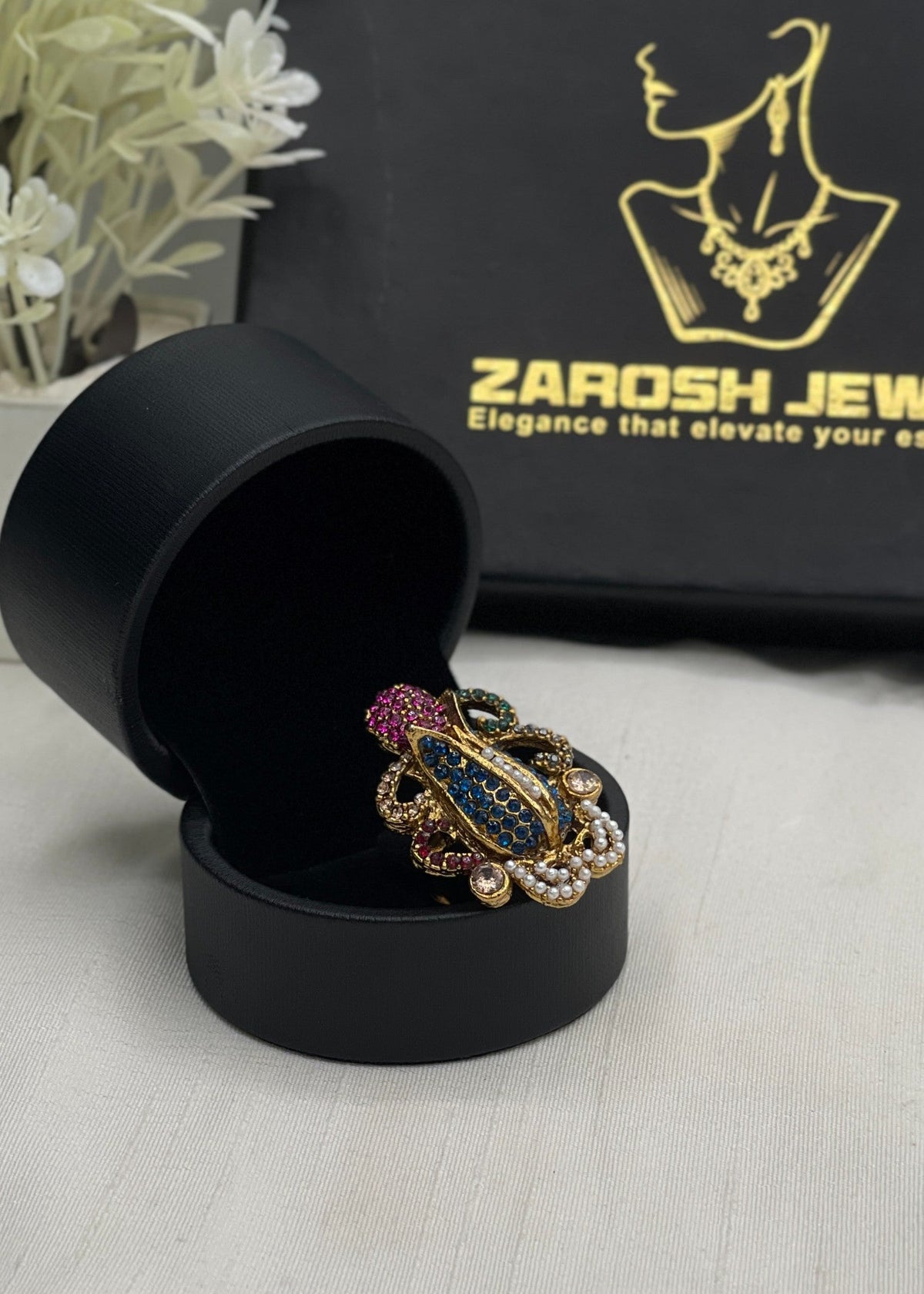 Shop the The Lubna Ring from Zarosh Jewel