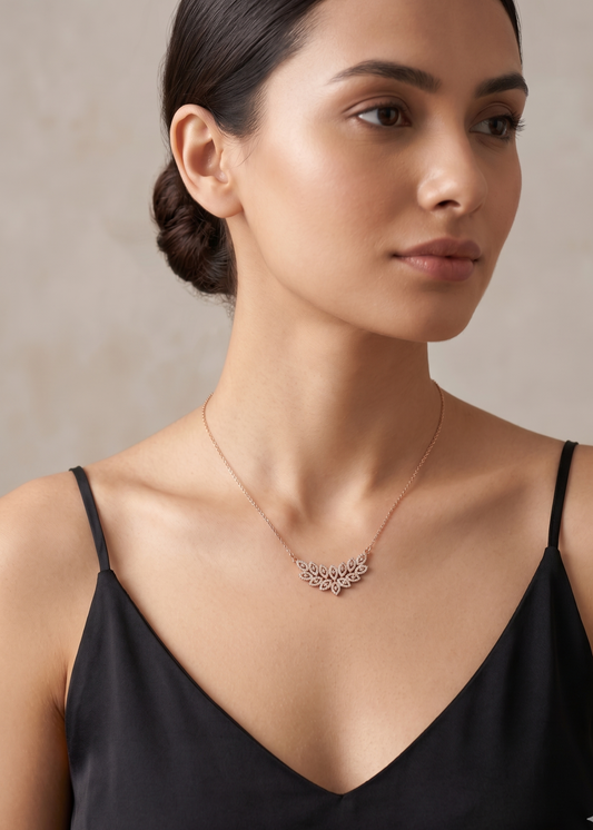 Urooj Necklace Set by Zarosh Jewel