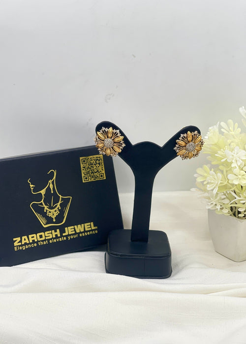 Shop the Uzma Floral Studs from Zarosh Jewel