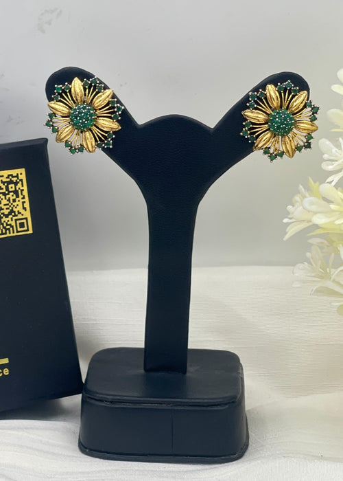 Shop the Uzma Floral Studs from Zarosh Jewel