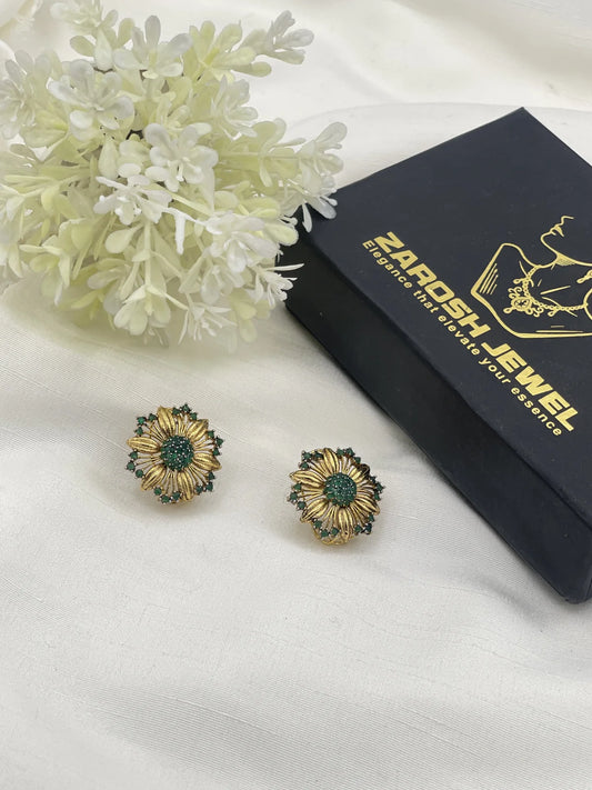 Uzma Floral Studs | ZAROSH JEWEL