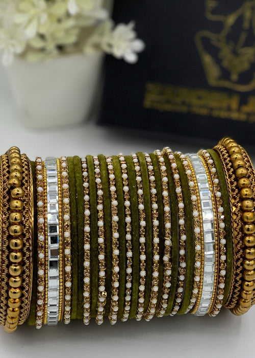 Shop the Vanya Bangle Set from Zarosh Jewel