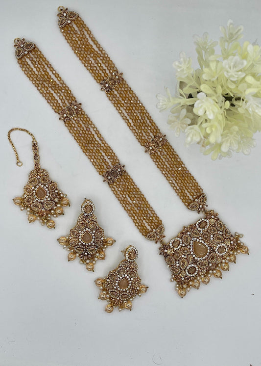 Shop the Velmira Grace Long Mala Set from Zarosh Jewel