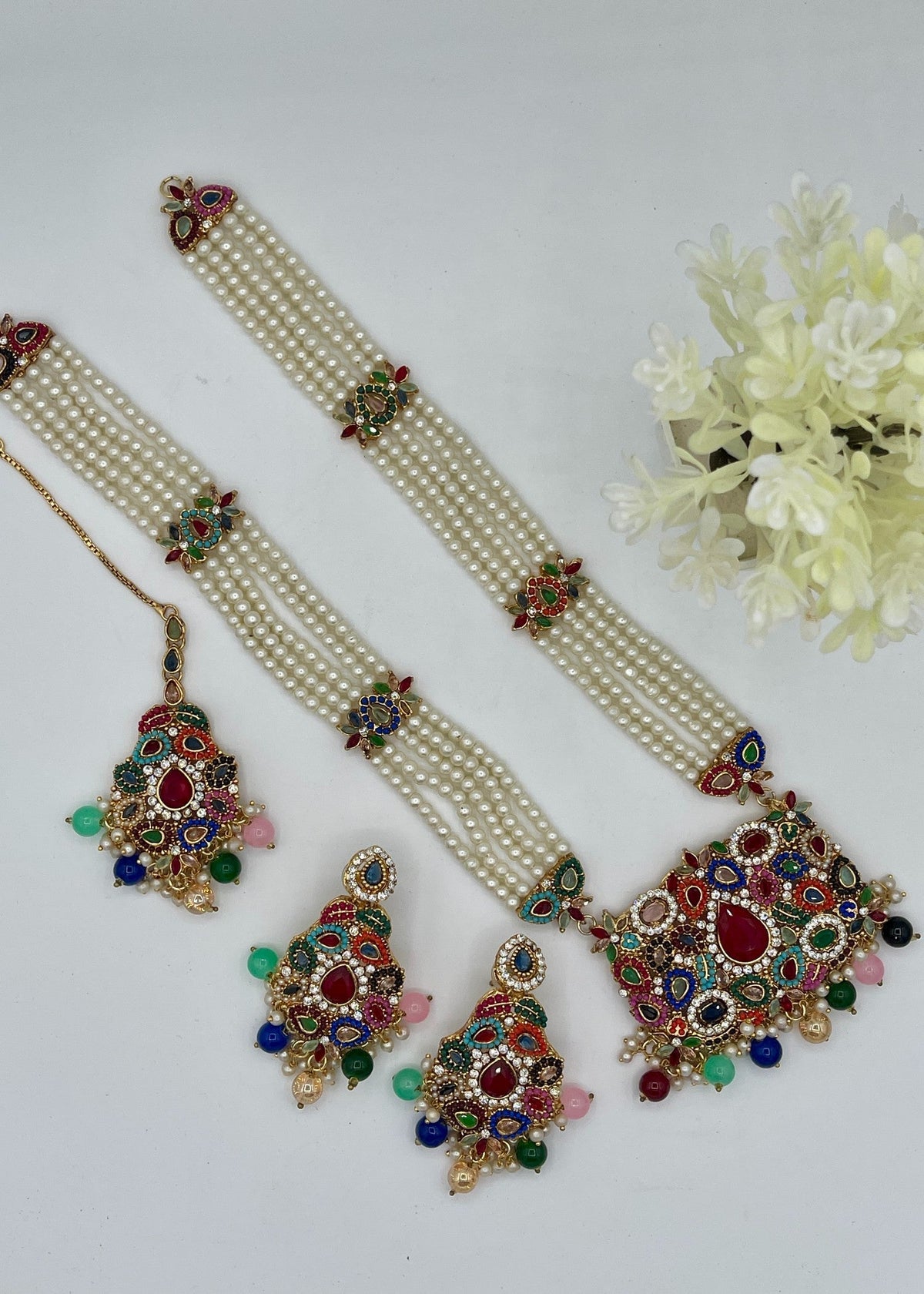 Shop the Velmira Grace Long Mala Set from Zarosh Jewel