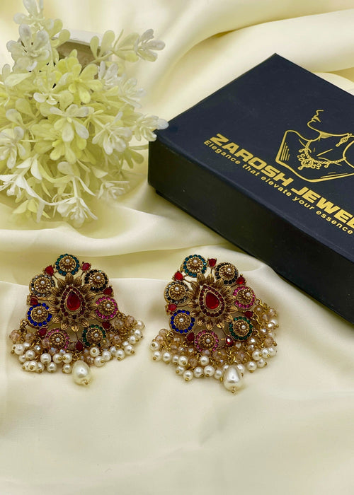Shop the Wajiha Festive Studs from Zarosh Jewel