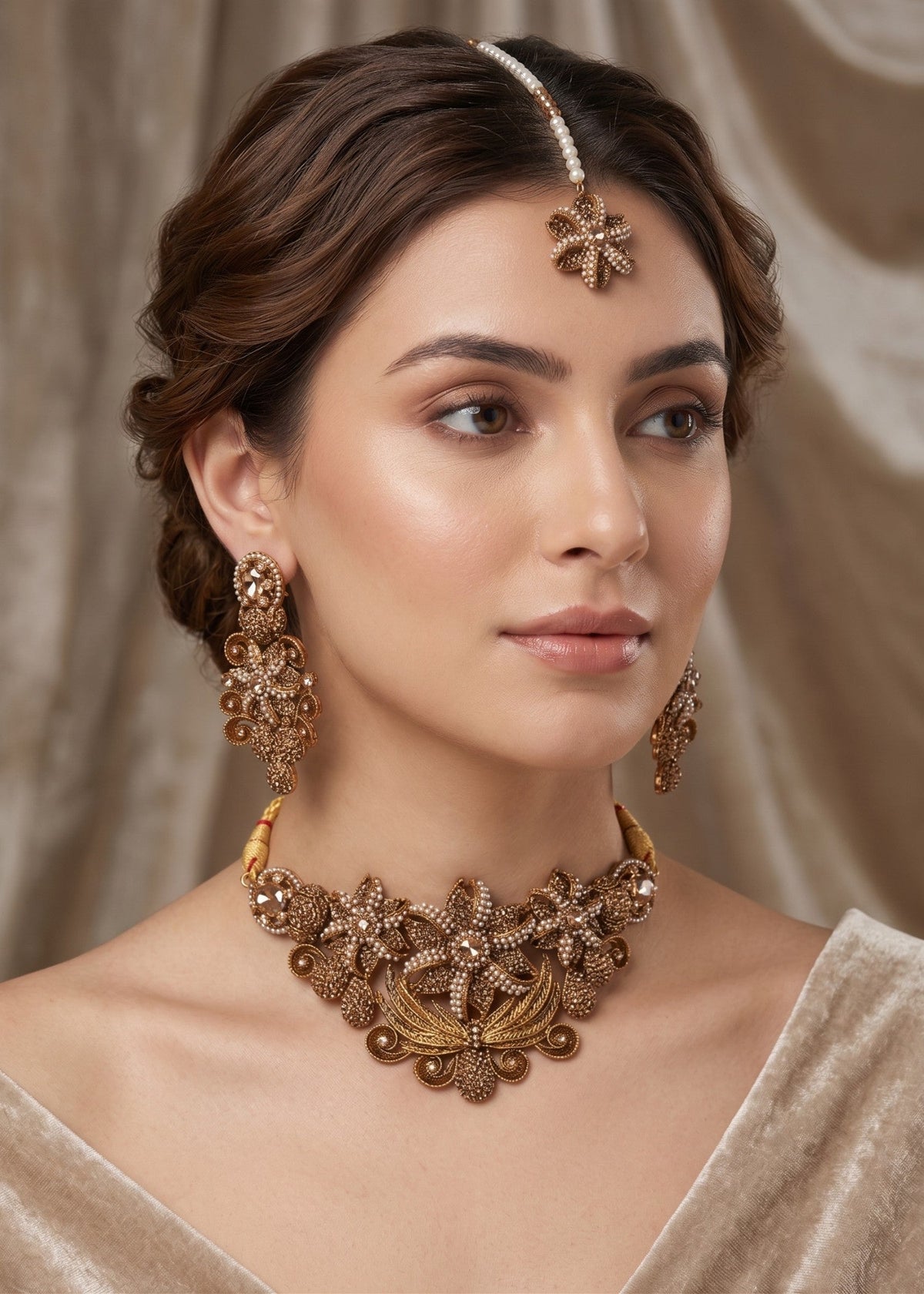Shop the Warisha Choker Set from Zarosh Jewel
