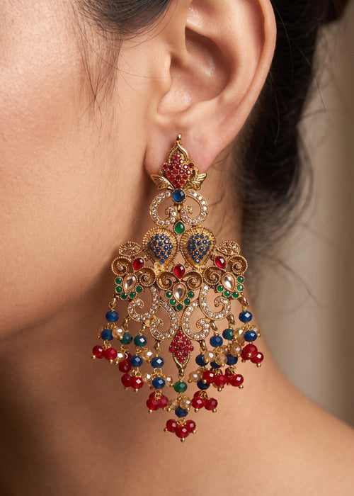 Yashfeen chandelier Earring by Zarosh Jewel