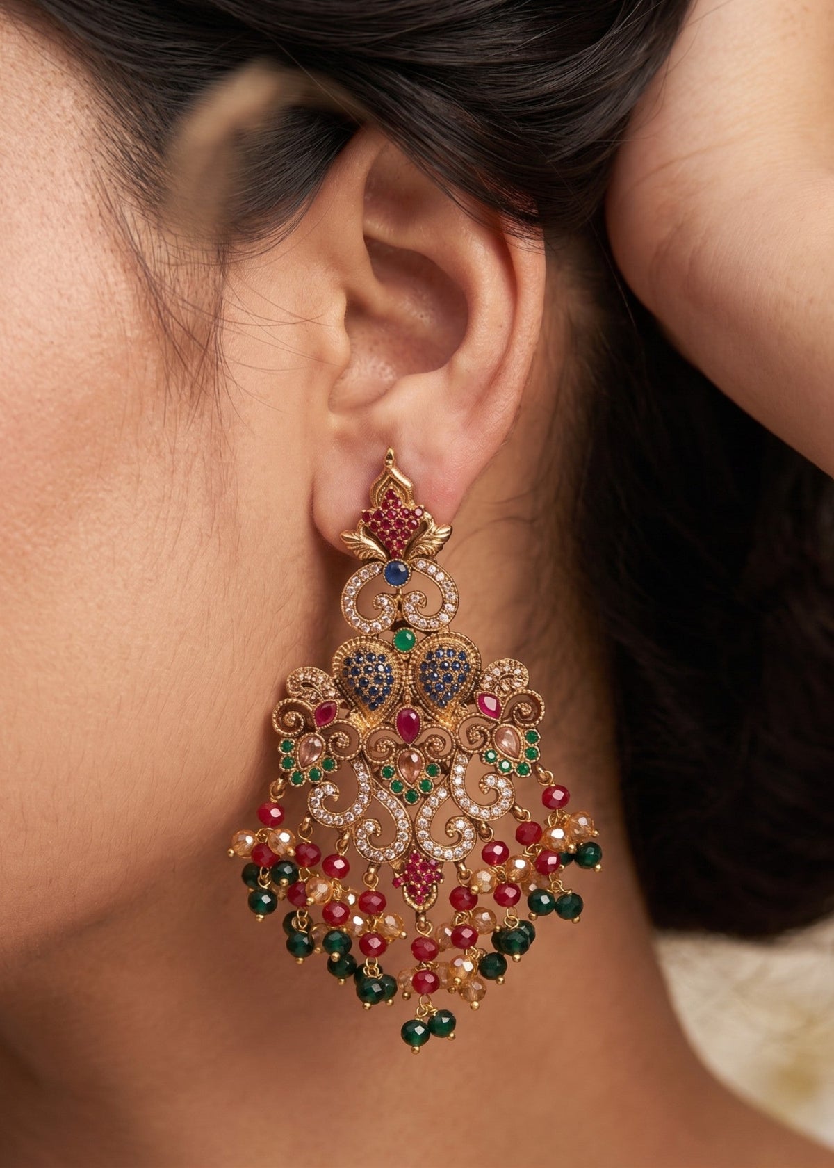 Shop the Yashfeen chandelier Earring from Zarosh Jewel
