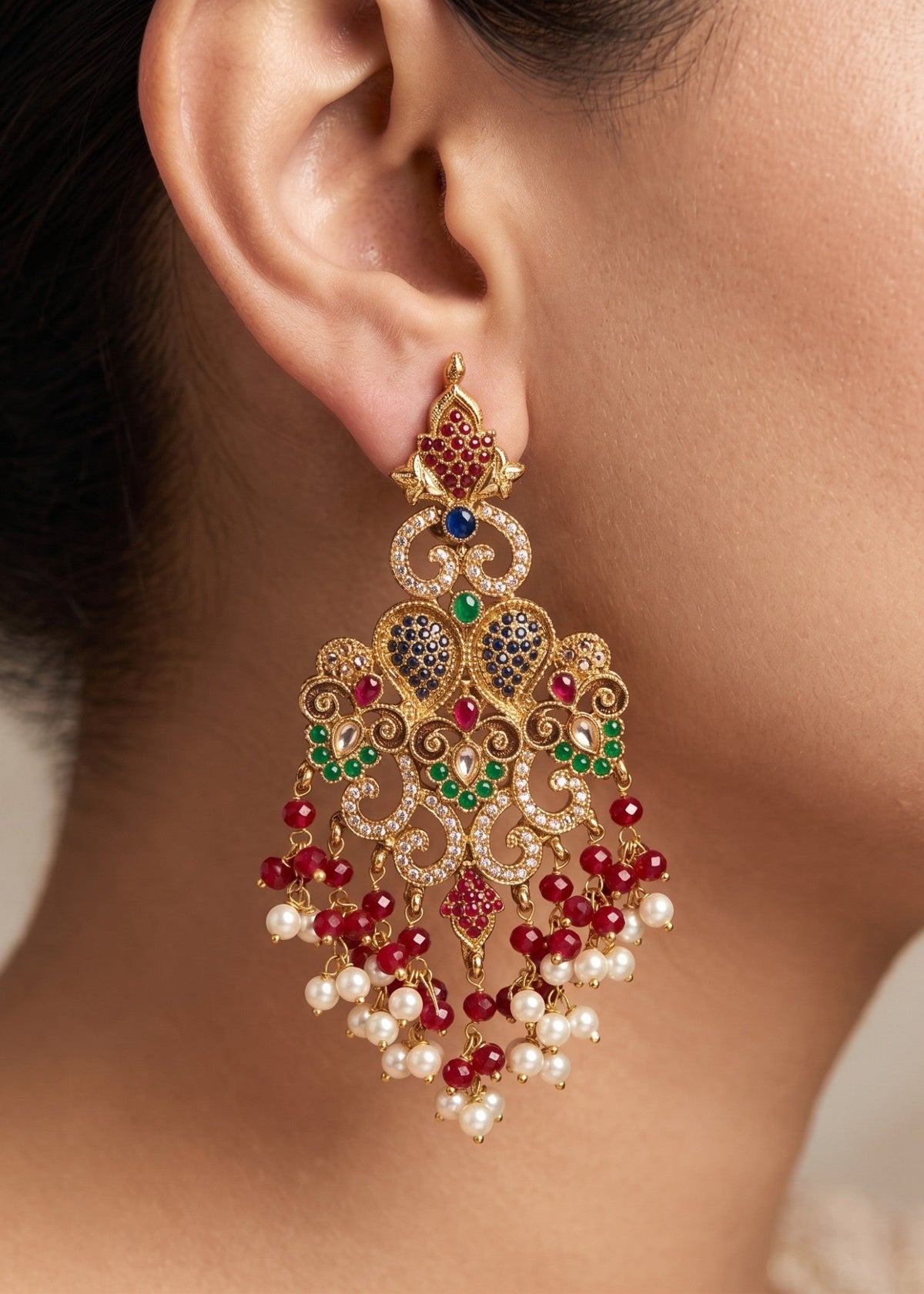 Shop the Yashfeen chandelier Earring from Zarosh Jewel