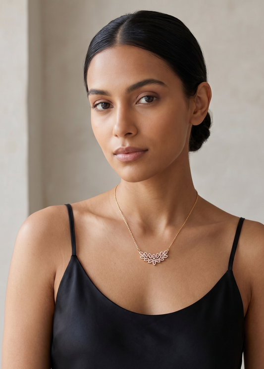 Yashfeen Necklace Set by Zarosh Jewel