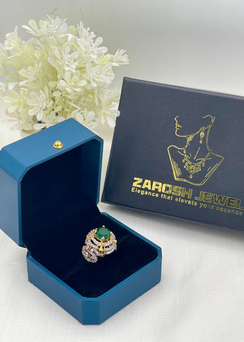 Shop the Yusra Gold Plated Ring from Zarosh Jewel