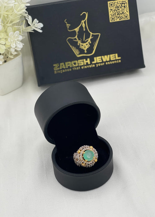Shop the Yusra Gold Plated Ring from Zarosh Jewel