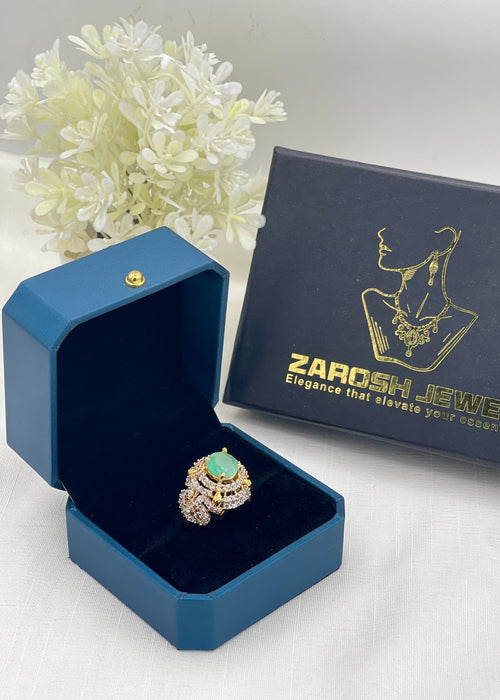 Shop the Yusra Gold Plated Ring from Zarosh Jewel