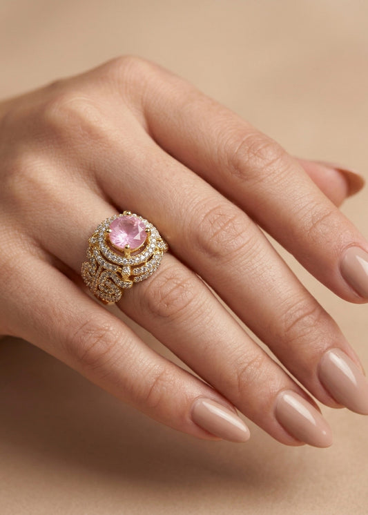 Shop the Yusra Gold Plated Ring from Zarosh Jewel