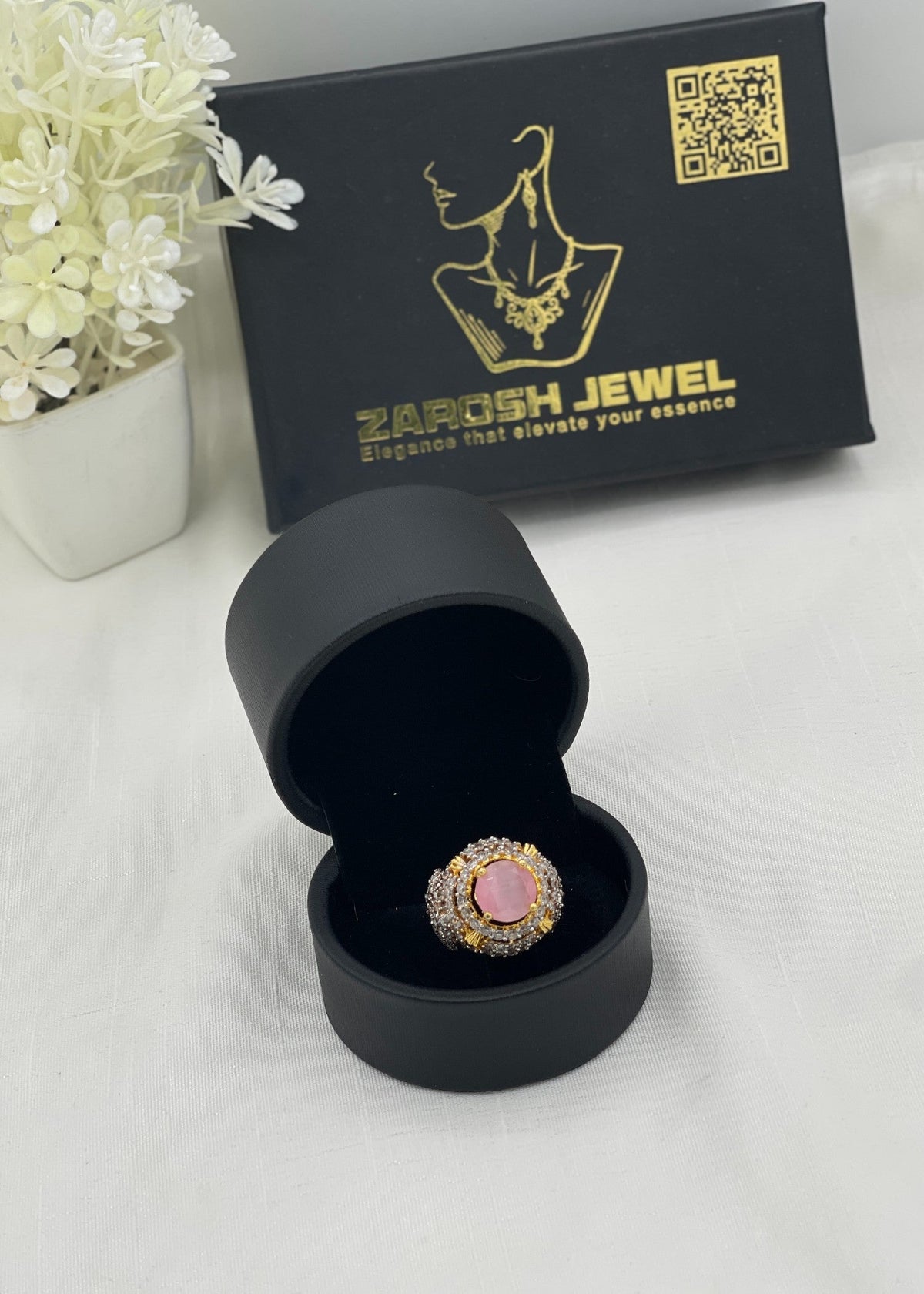 Shop the Yusra Gold Plated Ring from Zarosh Jewel