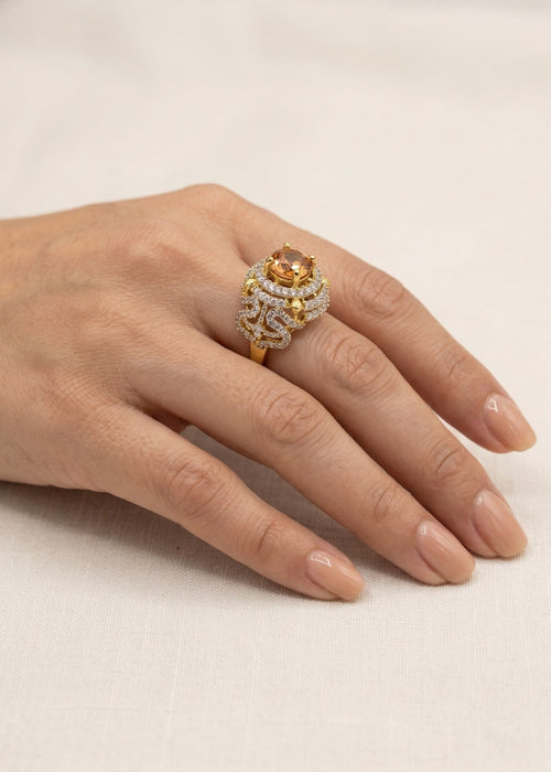 Shop the Yusra Gold Plated Ring from Zarosh Jewel