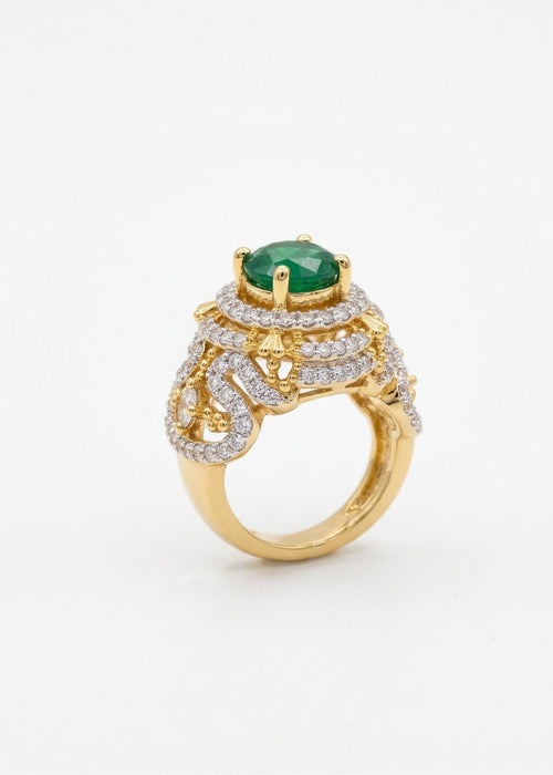 Shop the Yusra Gold Plated Ring from Zarosh Jewel