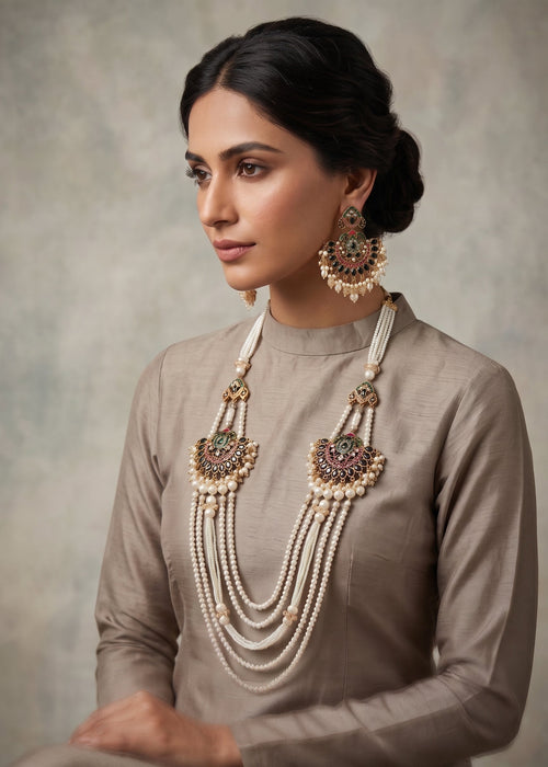 Yuvira Pearl Mala by Zarosh Jewel