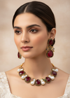 Zafira Luxe Pearl Choker Set by Zarosh Jewel