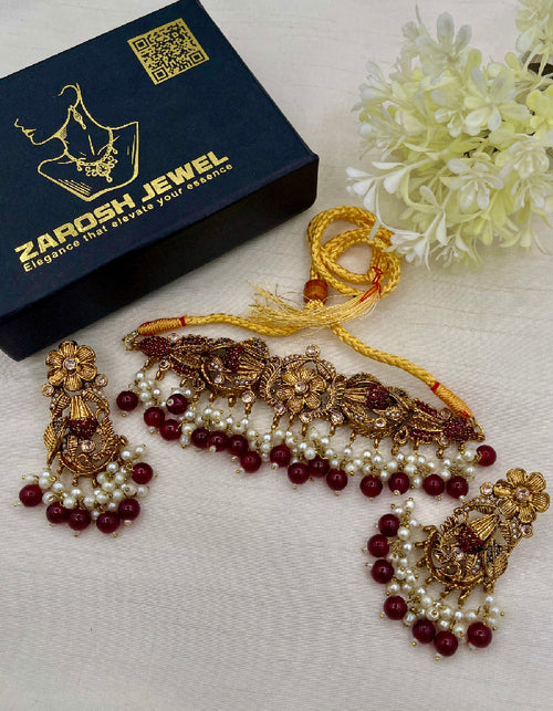 Shop the Zahida Heritage Choker Set from Zarosh Jewel