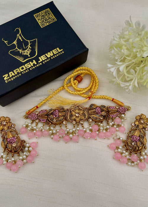 Shop the Zahida Heritage Choker Set from Zarosh Jewel