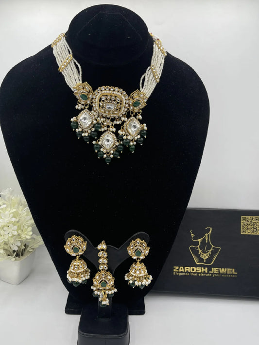 Zahra Kundan Choker Set | ZAROSH JEWEL