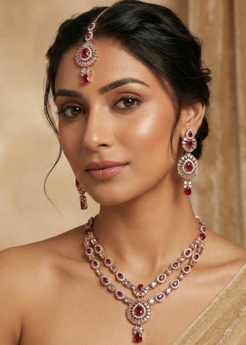 Shop the Zaira Heritage Necklace Set from Zarosh Jewel