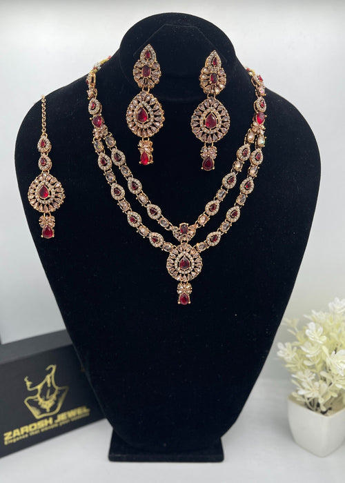 Shop the Zaira Heritage Necklace Set from Zarosh Jewel
