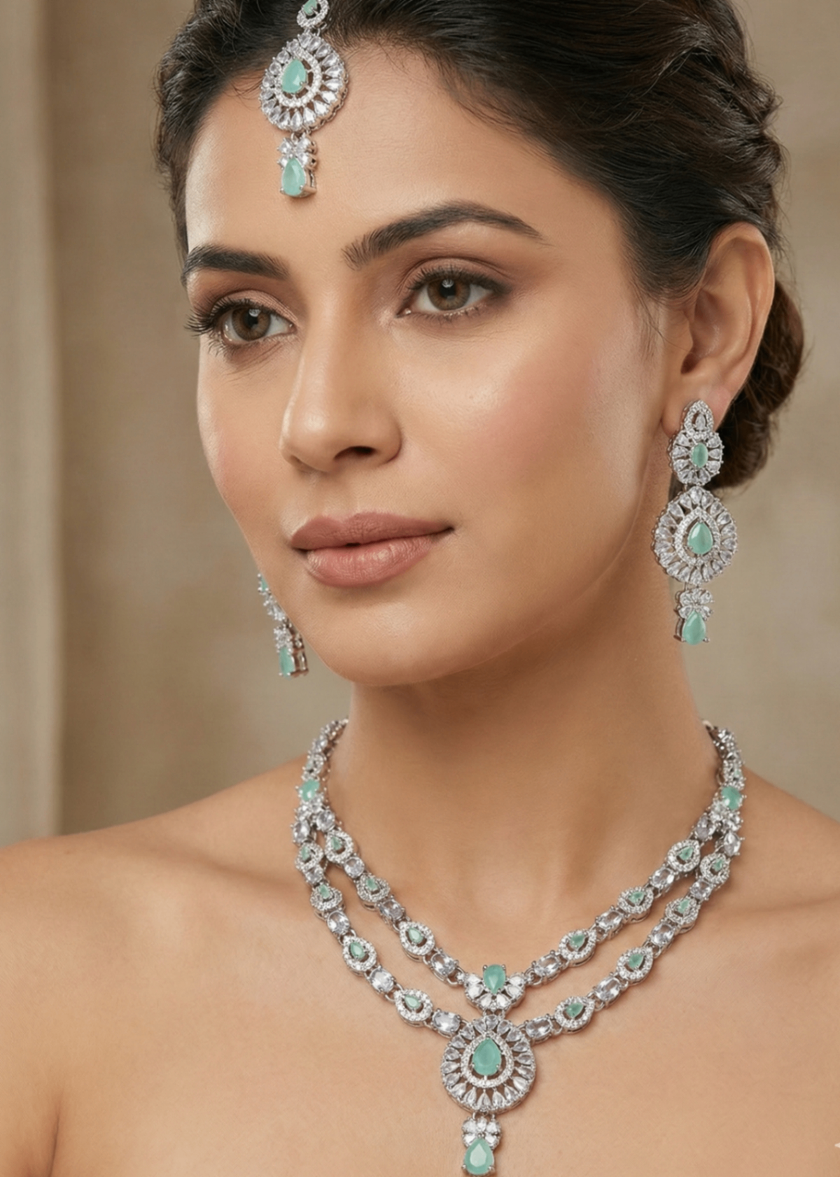Zaira Heritage Necklace Set by Zarosh Jewel