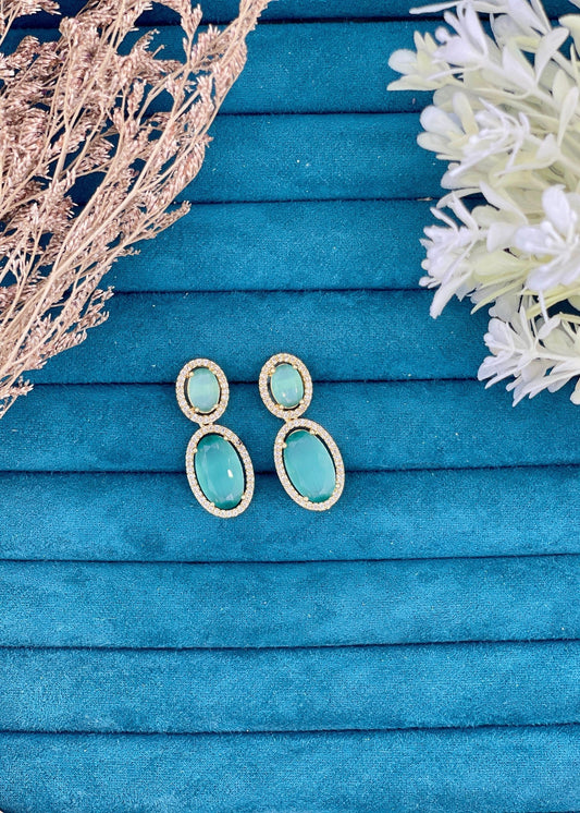 Shop the Zar Oval Drops from Zarosh Jewel
