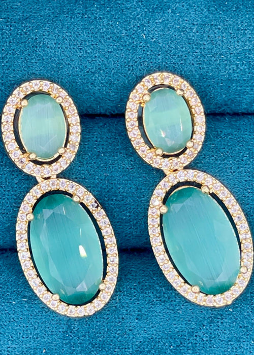 Shop the Zar Oval Drops from Zarosh Jewel