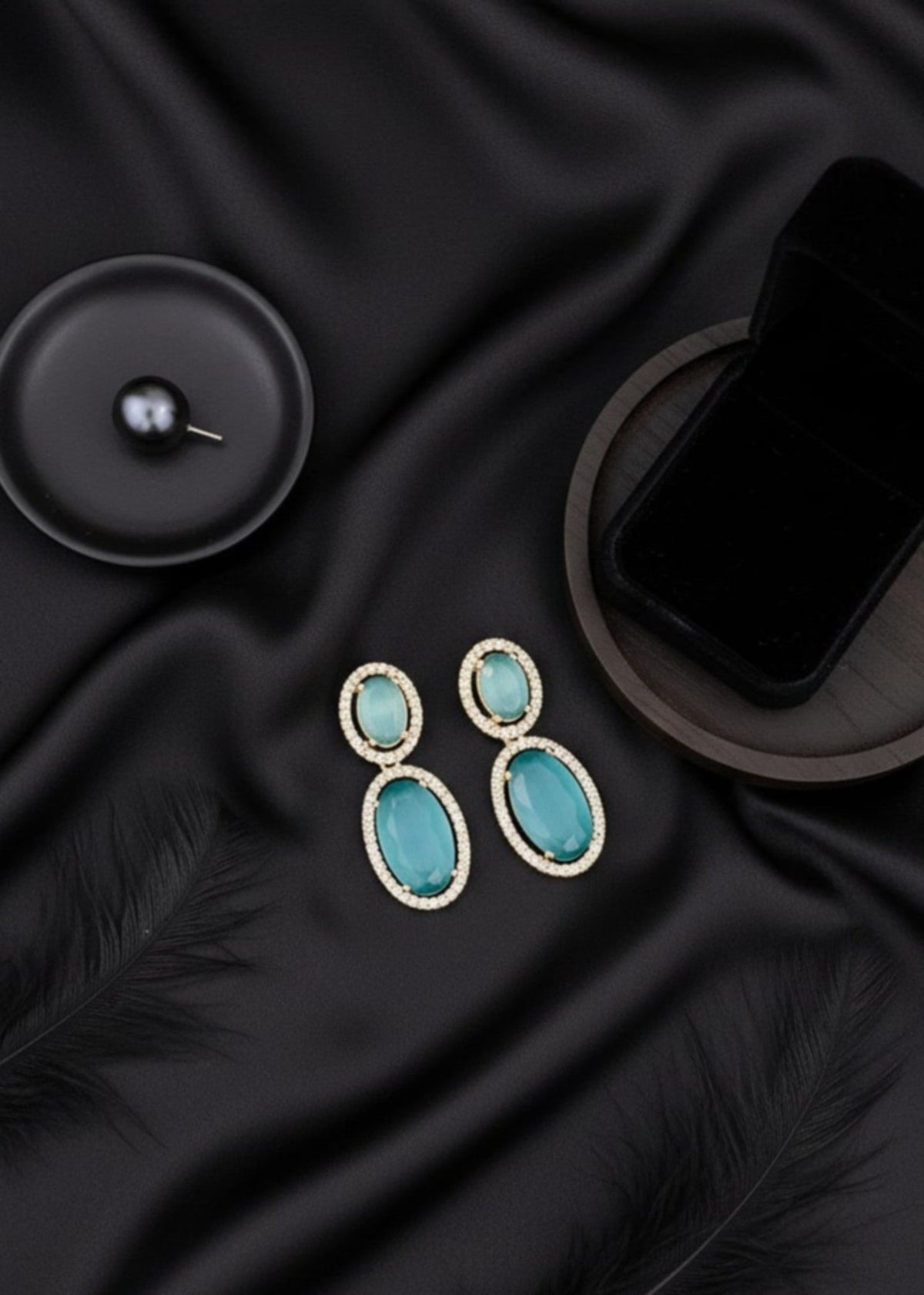 Shop the Zar Oval Drops from Zarosh Jewel