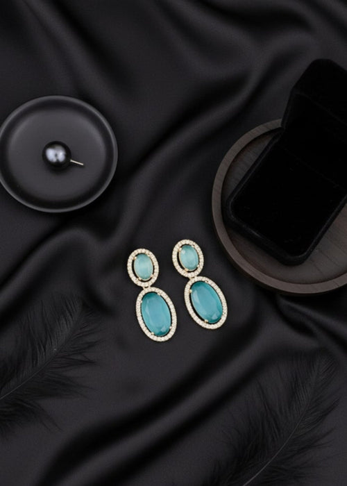 Shop the Zar Oval Drops from Zarosh Jewel