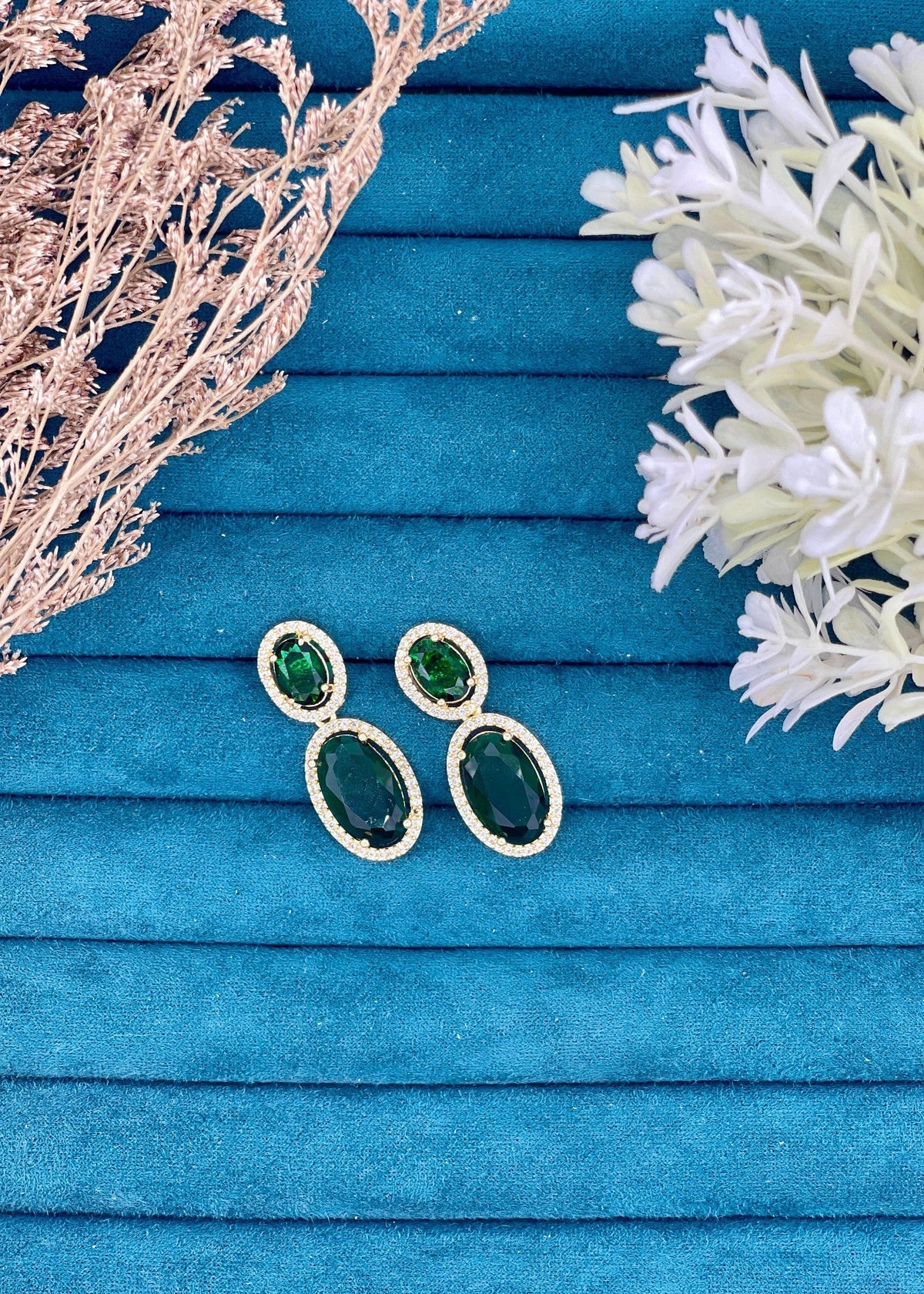 Shop the Zar Oval Drops from Zarosh Jewel