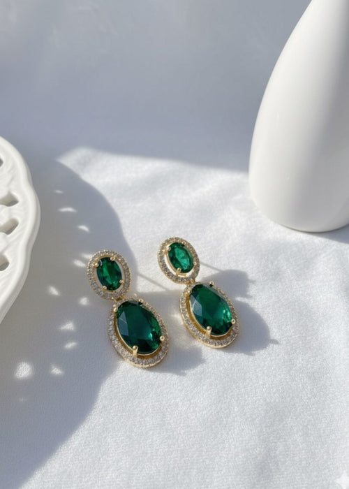Shop the Zar Oval Drops from Zarosh Jewel