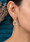 Shop the Zar Oval Drops from Zarosh Jewel