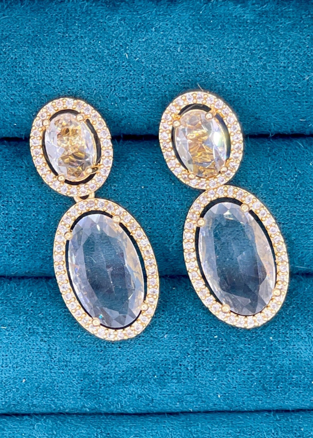 Shop the Zar Oval Drops from Zarosh Jewel