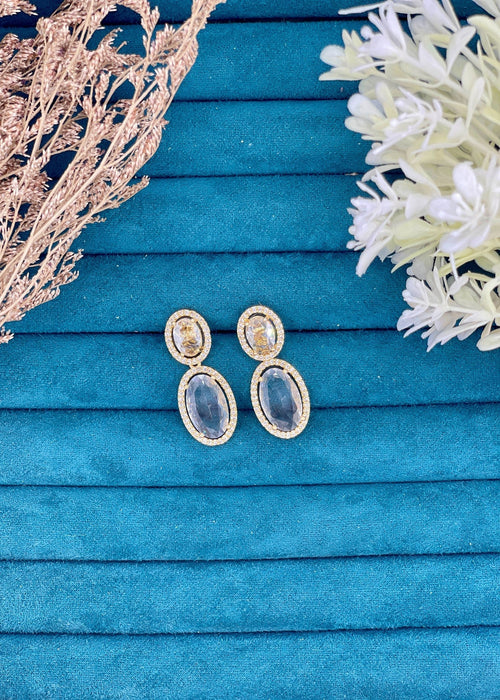 Shop the Zar Oval Drops from Zarosh Jewel