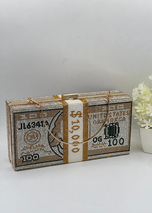 Zara Luxury Crystal Clutch by Zarosh Jewel
