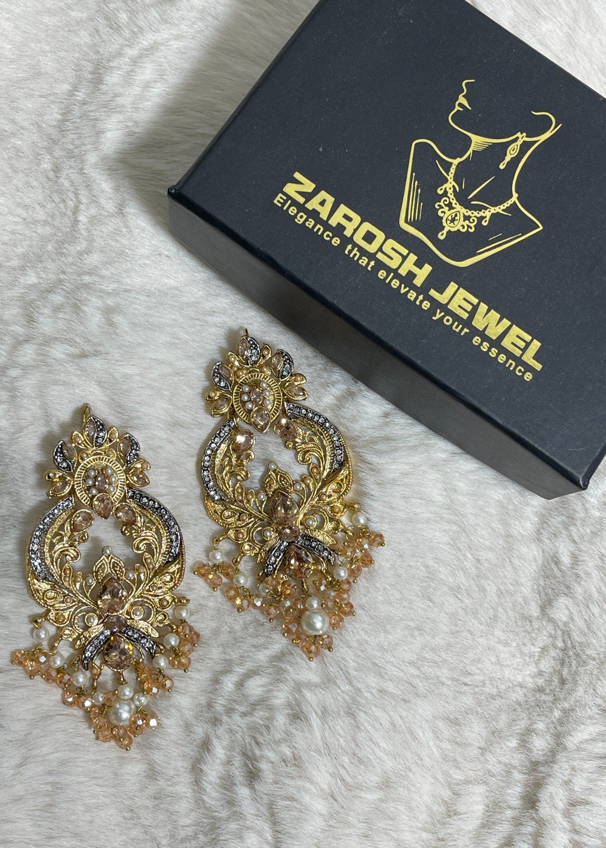 Shop the Zara Statement Earrings from Zarosh Jewel