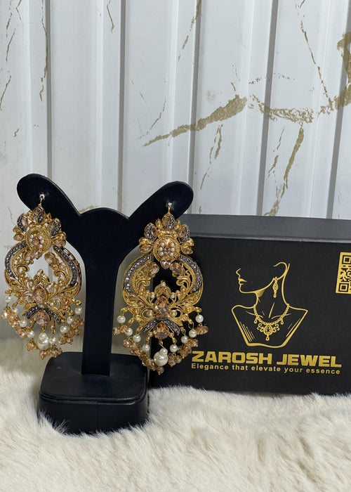 Shop the Zara Statement Earrings from Zarosh Jewel