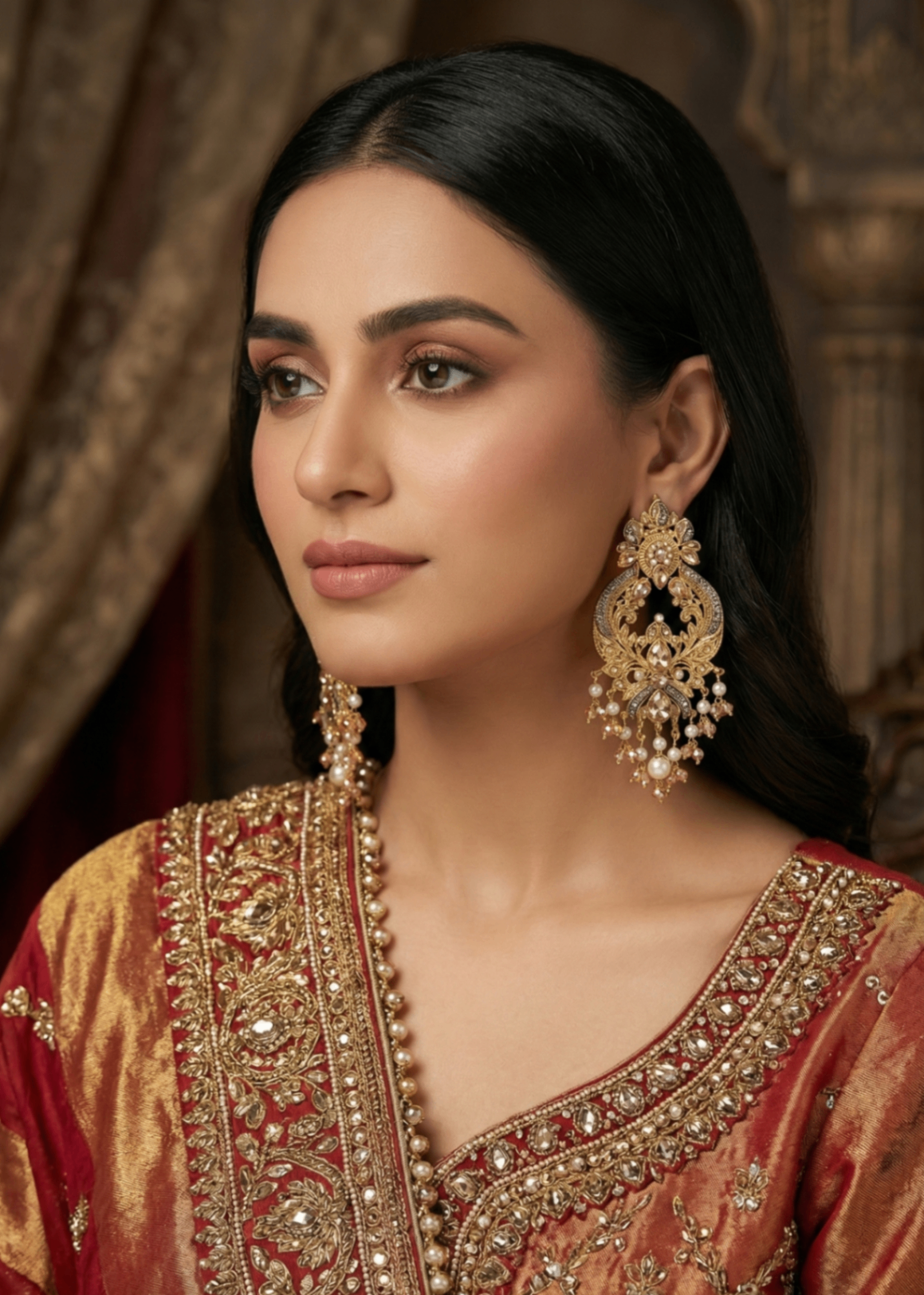 Shop the Zara Statement Earrings from Zarosh Jewel